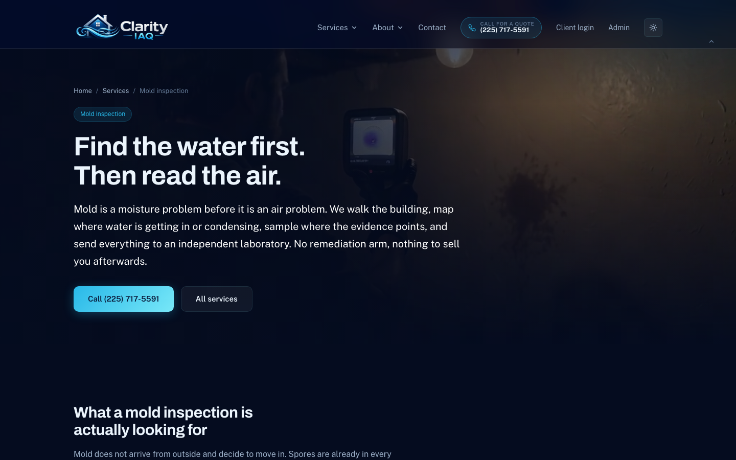 Clarity IAQ — build capture