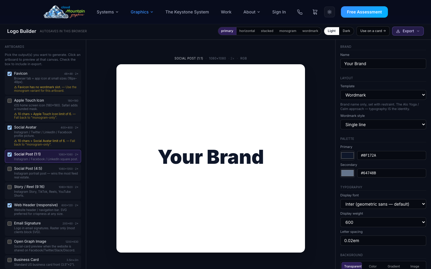 Logo Builder — Logos & brand marks