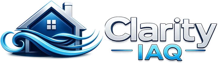 Dimensional badge logo for Clarity IAQ