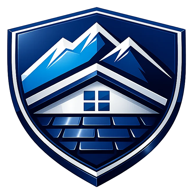 Dimensional badge logo for Summit Ridge Roofing